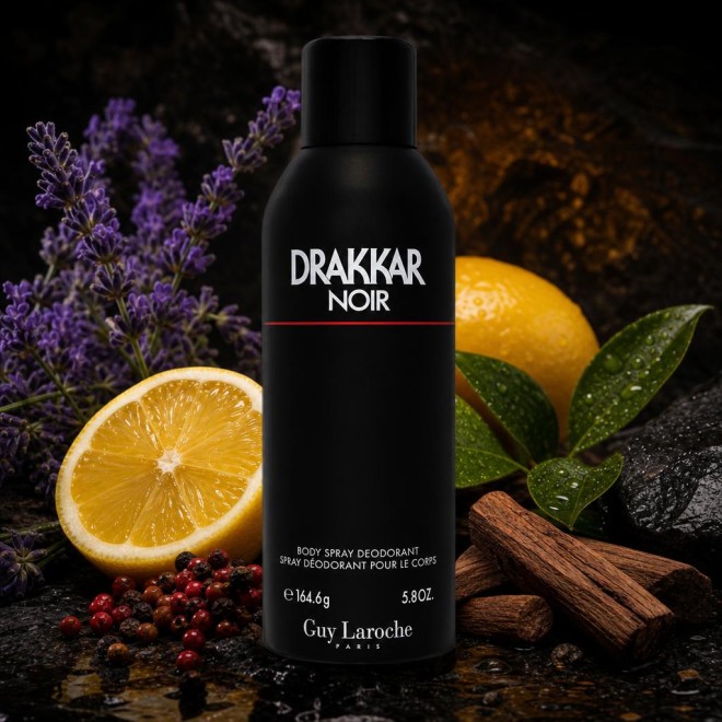 Guy Laroche DRAKKAR NOIR Deodorant Body Spray 175 ml