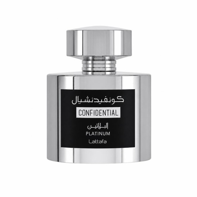 Lattafa Confidential Platinum Eau De Parfum Spray (Unisex) 100 ml