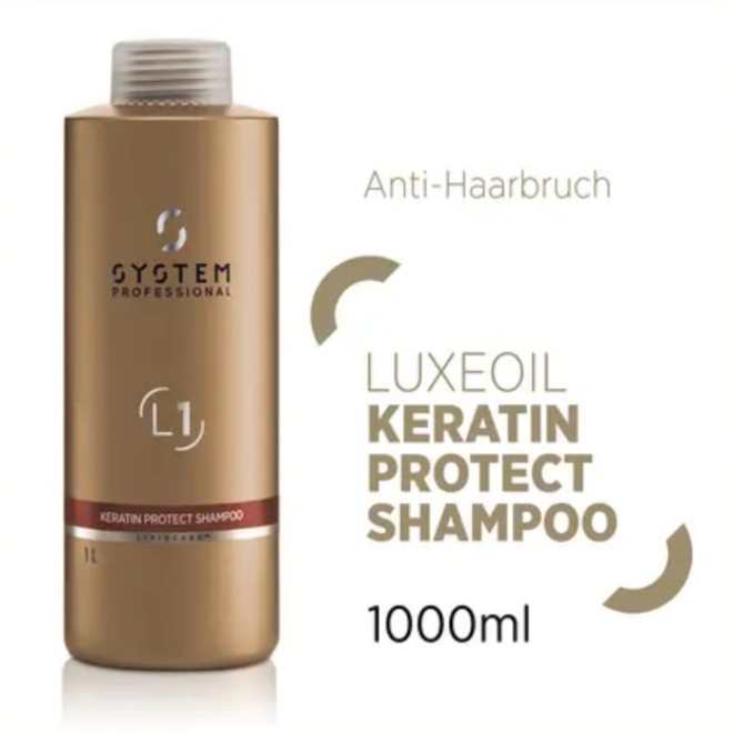 System Professional L1 Luxe Oil Keratin Protect Shampoo 1000ml