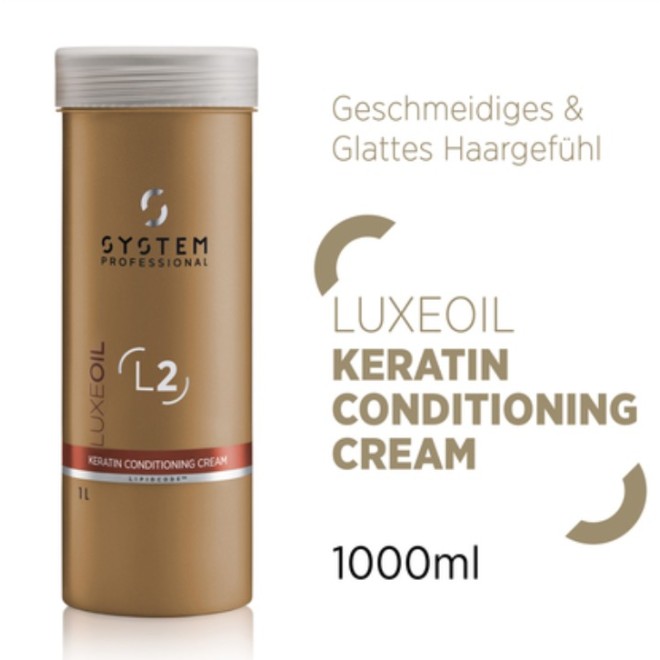 System Professional L2 Luxe Oil Keratin Conditioning Cream 1000ml
