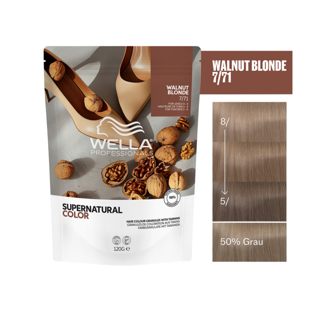 Wella Professionals Supernatural Color 7/71 Walnut Blonde 120g