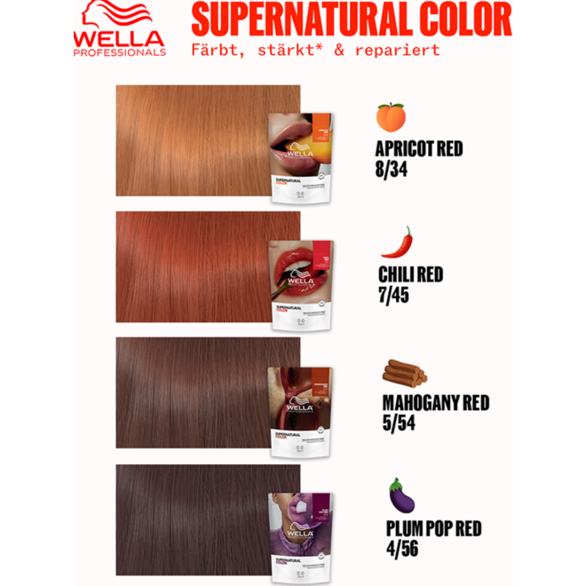 Wella Professionals Supernatural Color 8/34 Apricot Red 120g