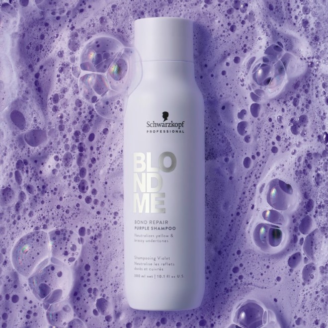 Schwarzkopf Professional BLONDME Bond Repair Purple Shampoo 300ml