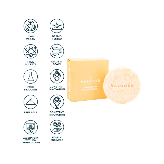 Valquer SUNSET solid shampoo family 50g