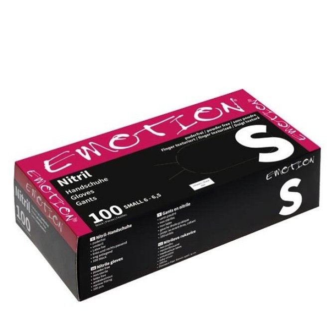 Efalock Guanti in nitrile S non polverizzato nero