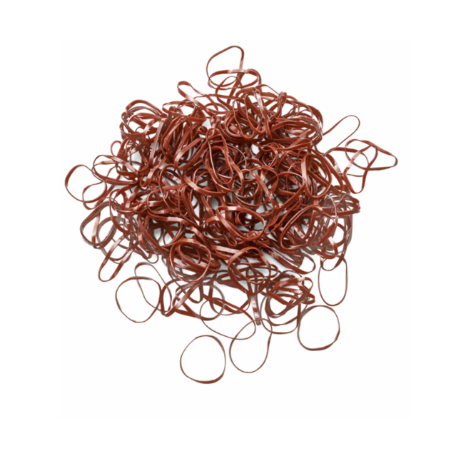 Efalock Rasta elastico per capelli sottile/piccolo marrone 100pz
