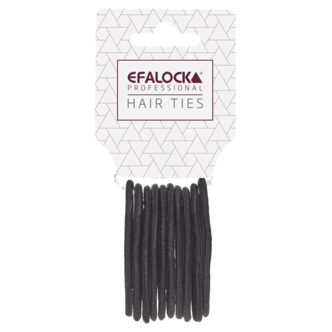 Efalock Haargummi schwarz 10Stk
