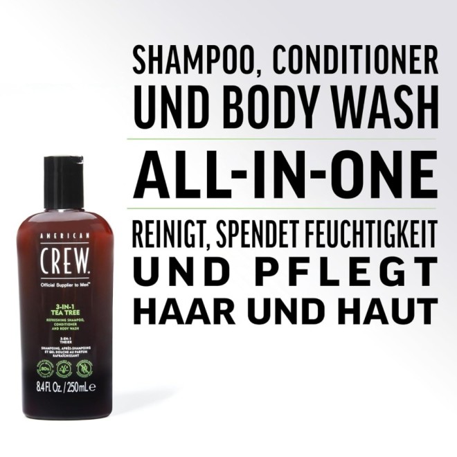 American Crew 3in1 Tea Tree 250ml