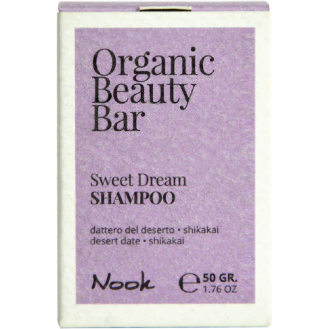 Nook Organic Beauty Bar SWEET DREAM - day and treated solid shampoo 50gr