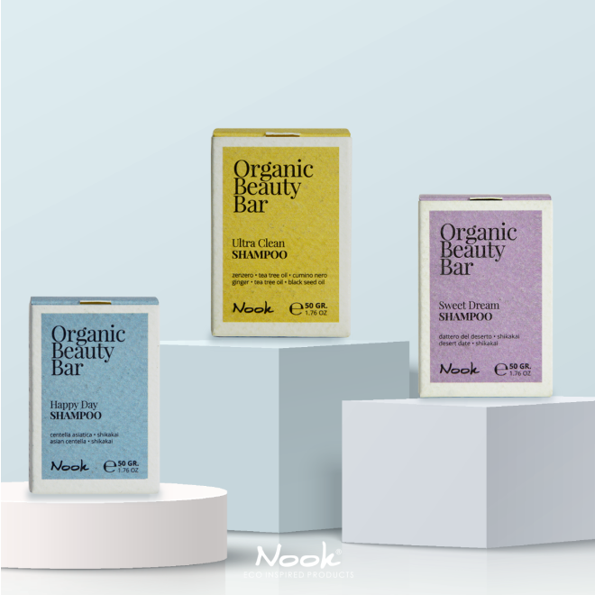 Nook Organic Beauty Bar ULTRA CLEAN SHAMPOO - solid shampoo for impure hair 50gr