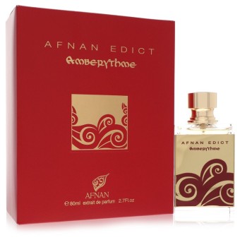 Afnan Edict Amberythme Extrait De Parfum Spray (Unisex) 80 ml