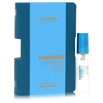 Al Haramain Amber Oud Aqua Dubai Vial (sample- Unisex Manaufacturer 1/2 filled) 9 ml