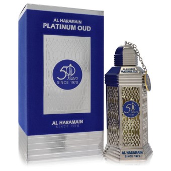 Al Haramain 50 Years Platinum Oud Eau De Parfum Spray (Unisex) 95 ml