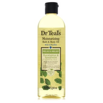 Dr Teal's Bath Additive Eucalyptus Oil Pure Epson Salt Body Oil Relax & Relief with Eucalyptus & Spearmint 260 ml