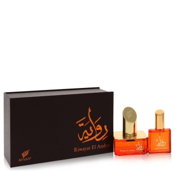 Afnan Riwayat El Ambar Eau De Parfum Spray + Free 18 ml Travel EDP Spray 50 ml