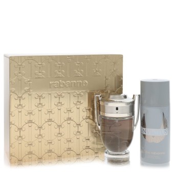 Paco Rabanne Invictus Gift Set -- 100 ml Eau De Toilette Spray + 150 ml Deodorant Spray