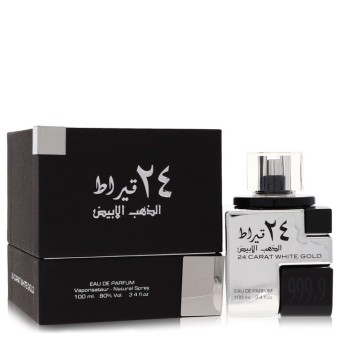 Lattafa 24 Carat White Gold Eau De Parfum Spray (Unisex) 100 ml