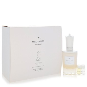 Mind Games Prodigy Gift Set -- 3.4 Extrait De Parfum Spray + Two .10 Mini Extract + Testing papers
