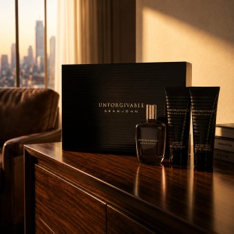 Sean John Unforgivable Gift Set -- 125 ml Eau De Toilette Spray + 100 ml Shower Gel + 100 ml After Shave Balm