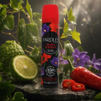 Yardley London Yardley Poppy & Violet Body Fragrance Spray 75 ml