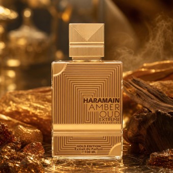 Al Haramain Amber Oud Gold Edition Extreme Gift Set 100 ml 3.4 Pure Perfume Spray + 10 ml Refillable Spray