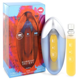Givenchy OBLIQUE RWD Two 18 ml Eau De Toilette Spray Refills 20 ml