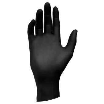 Efalock Kleva Latex Handschuhe schwarz puderfrei Grösse S 100Stk.