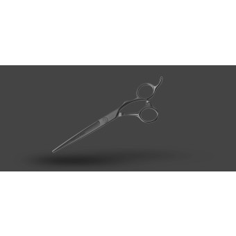 Olivia Garden SilkCut PRO Matt Black Hair cutting scissors 6,50`` RH