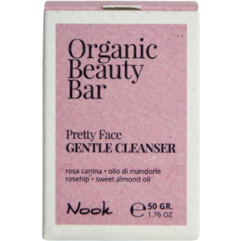 Nook Organic Beauty Bar PRETTY FACE CLEANSER AND SCRUB - gentle exfoliating soli