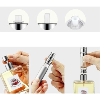 Nachfüllbarer Mini Parfümzerstäuber 5ml Travel Size black