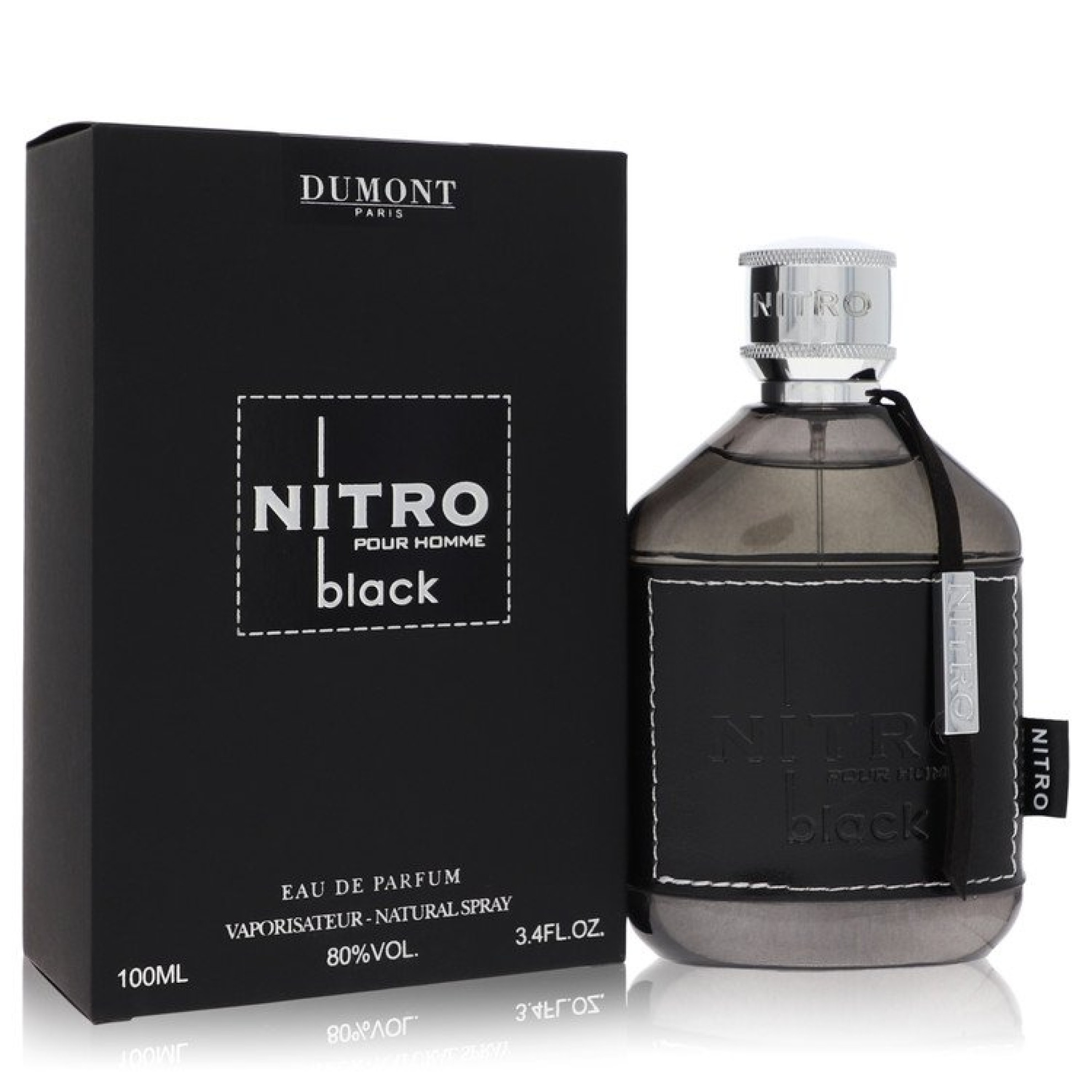 Image of Dumont Paris Dumont Nitro Black Eau De Parfum Spray (Unisex) 145 ml