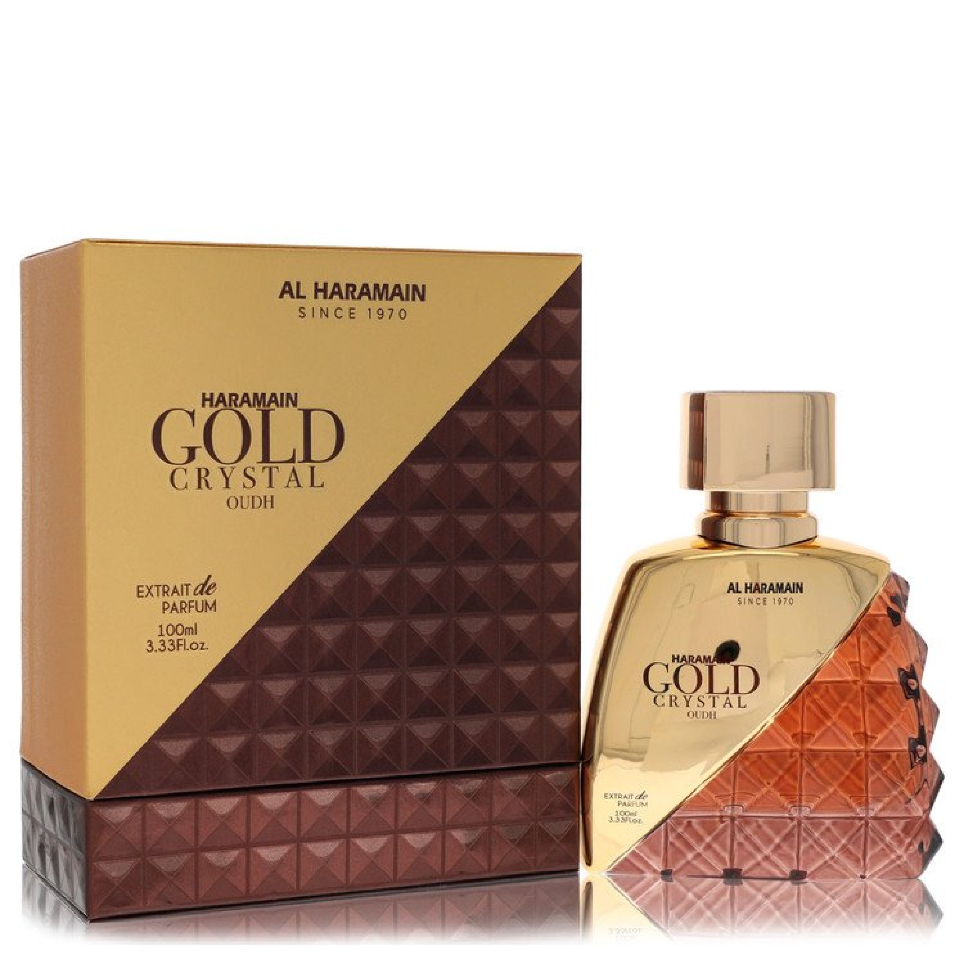Al Haramain Gold Crystal Oudh Extrait De Parfum Spray 100 ml