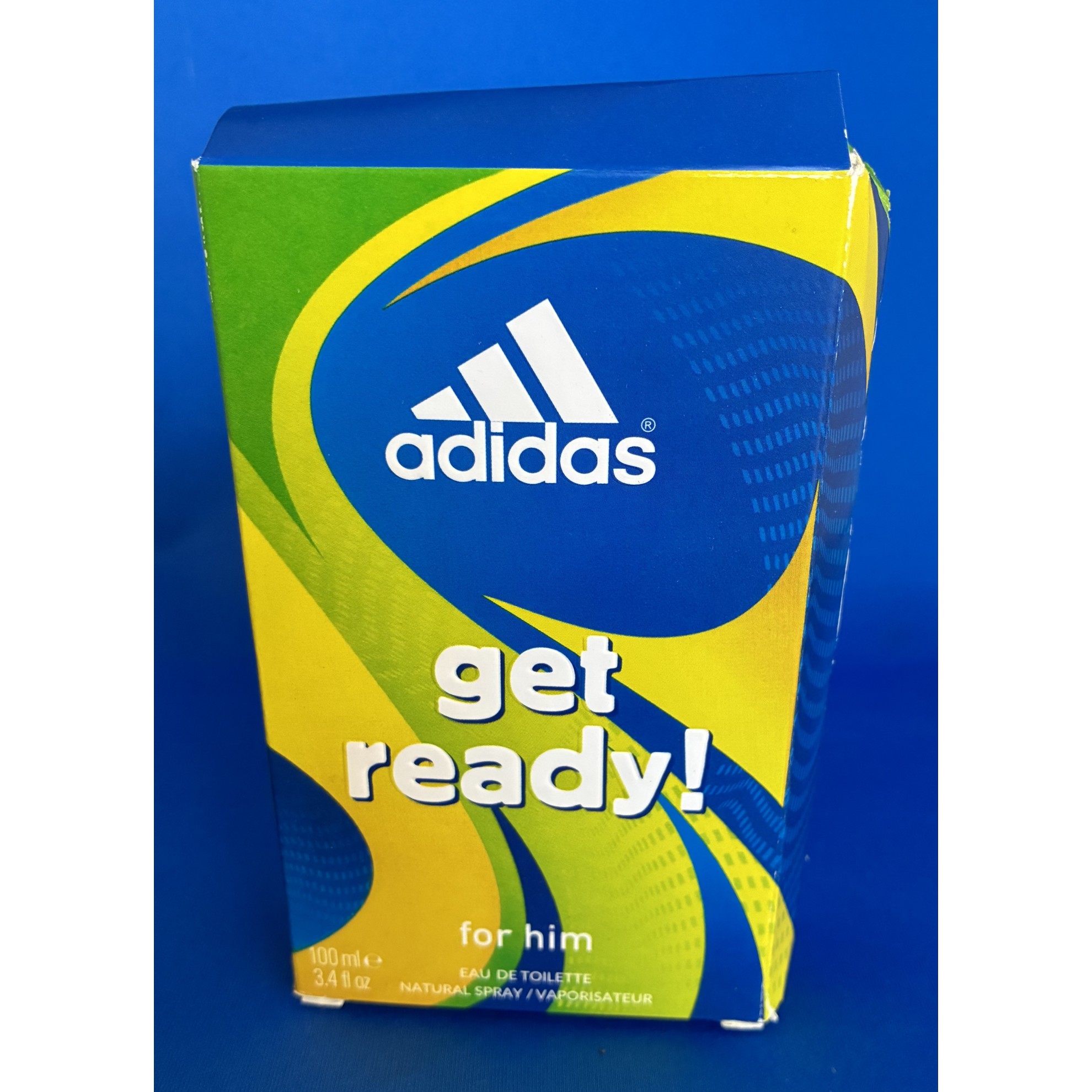 Adidas Get Ready Eau De Toilette Spray 100 ml [B-Ware: Verpackung beschädigt, Füllstand 100%]