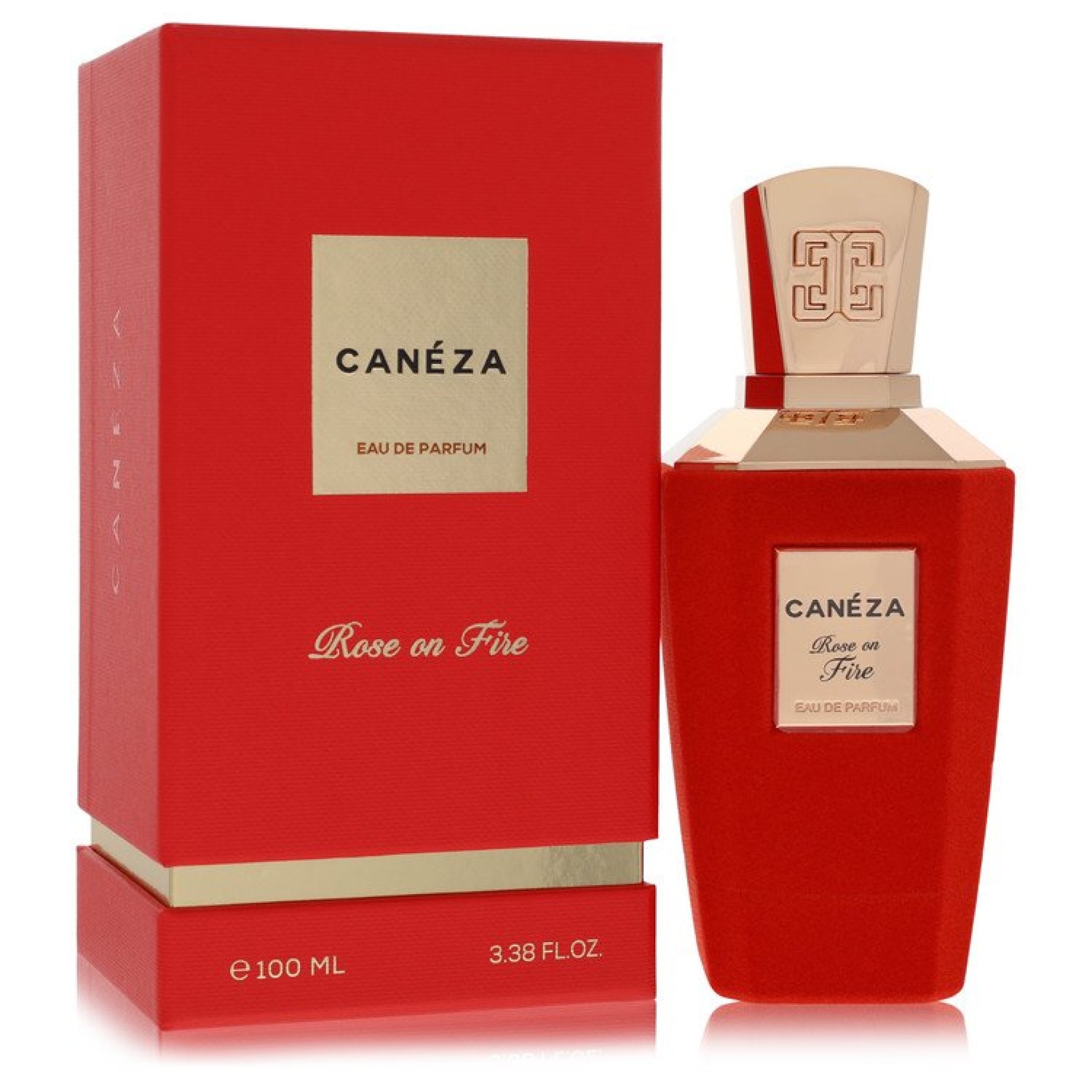 Image of Caneza Rose On Fire Eau De Parfum Spray (Unisex) 100 ml