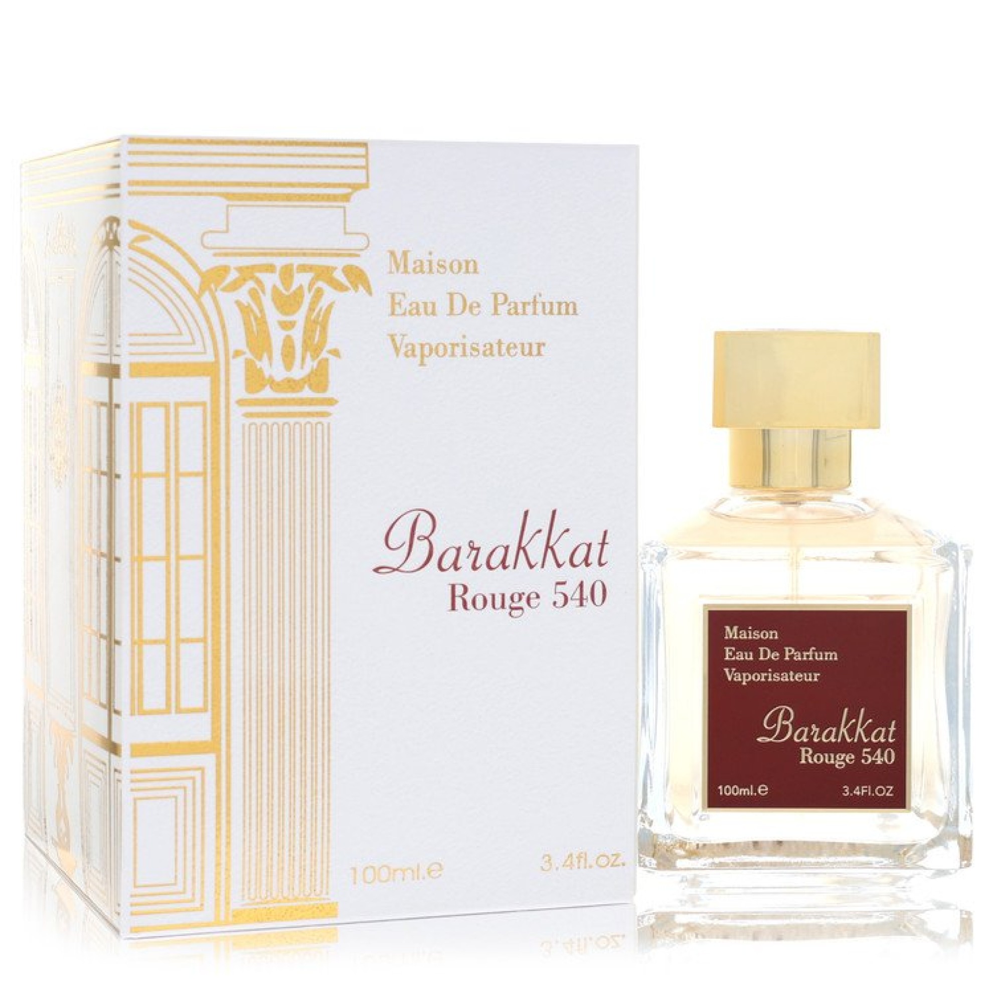 Fragrance World Barakkat Rouge 540 Eau De Parfum Spray (Unisex) 100 ml