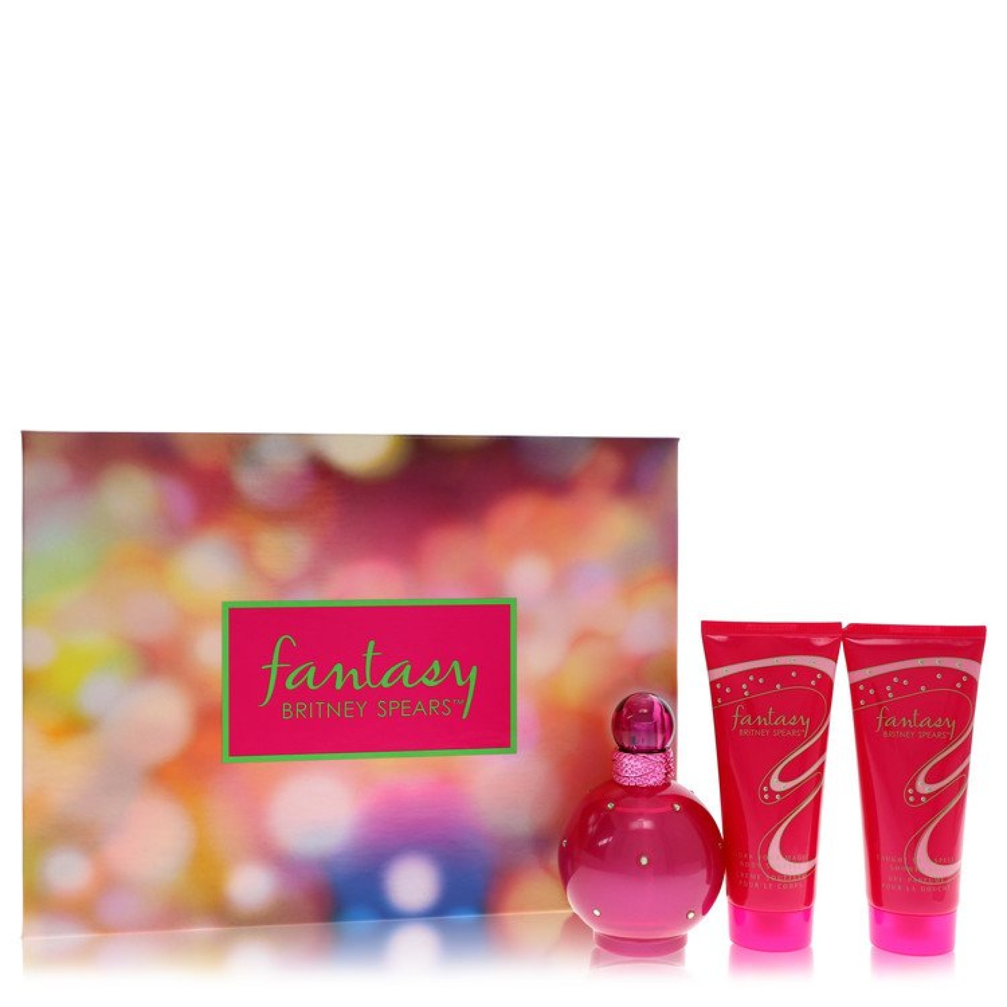 Image of Britney Spears Fantasy Gift Set -- 100 ml Eau De Parfum Spray + 100 ml Body Souffle + 100 ml Shower Gel