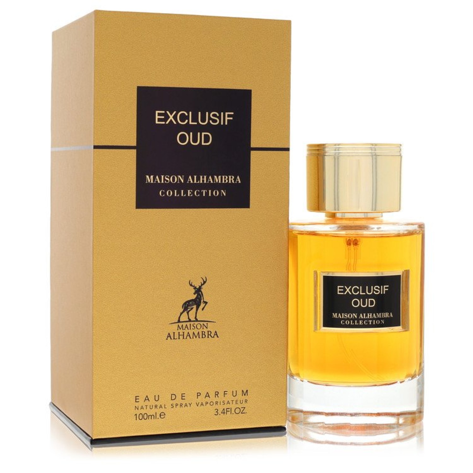 Image of Maison Alhambra Exclusive Oud Eau De Parfum Spray (Unisex) 100 ml
