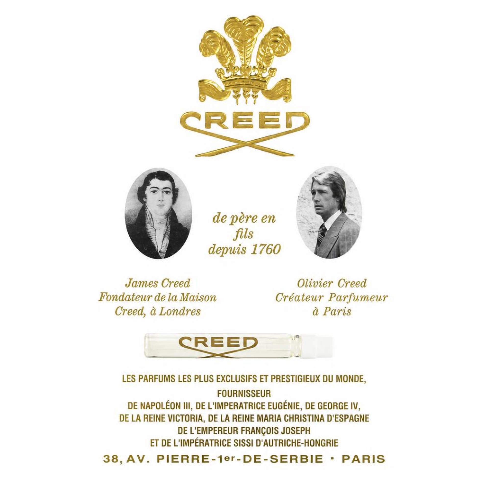 Creed Green Irish Tweed Vial (sample) 2 ml