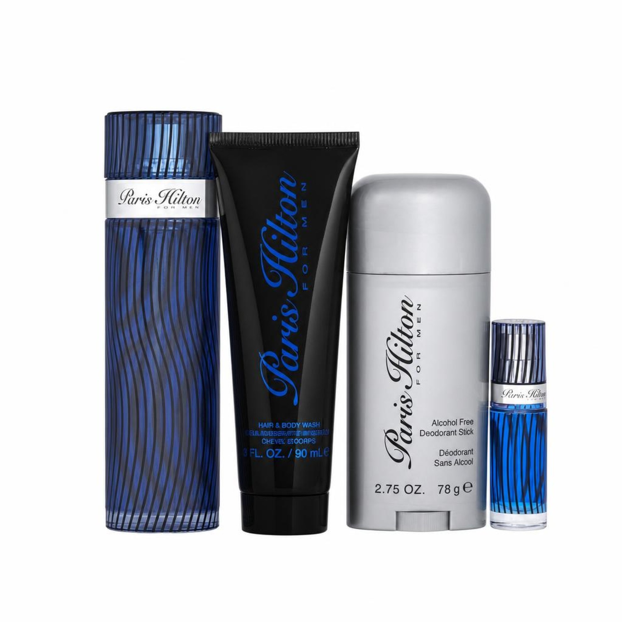 Paris Hilton Gift Set -- 100 ml  Eau De Toilette Spray + 90 ml Body Wash + 80 ml Deodorant Stick + .25 Mini EDT Spray
