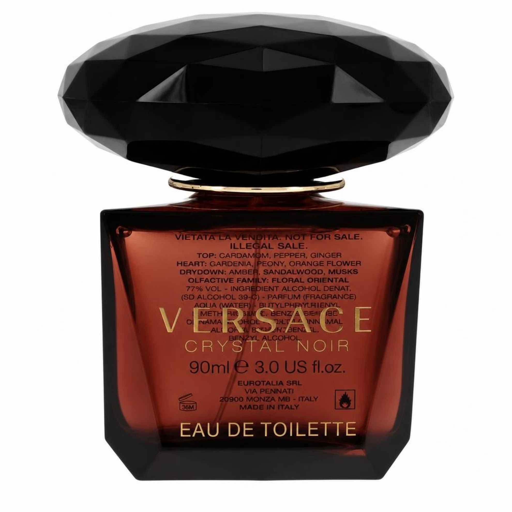 Versace Crystal Noir Eau De Toilette Spray (Tester) 90 ml