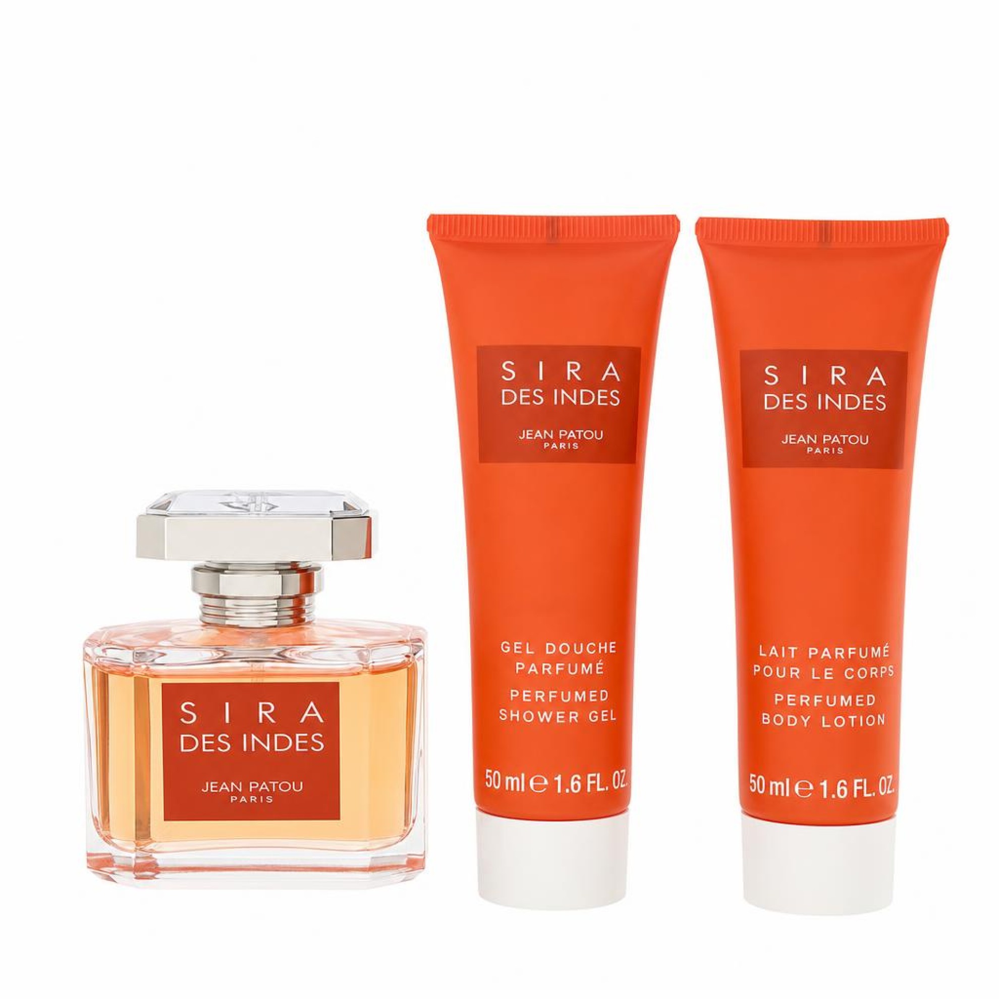 Jean Patou Sira Des Indes Gift Set -- 50 ml Eau De Parfum Spray + 50 ml Body Lotion + 50 ml Shower Gel