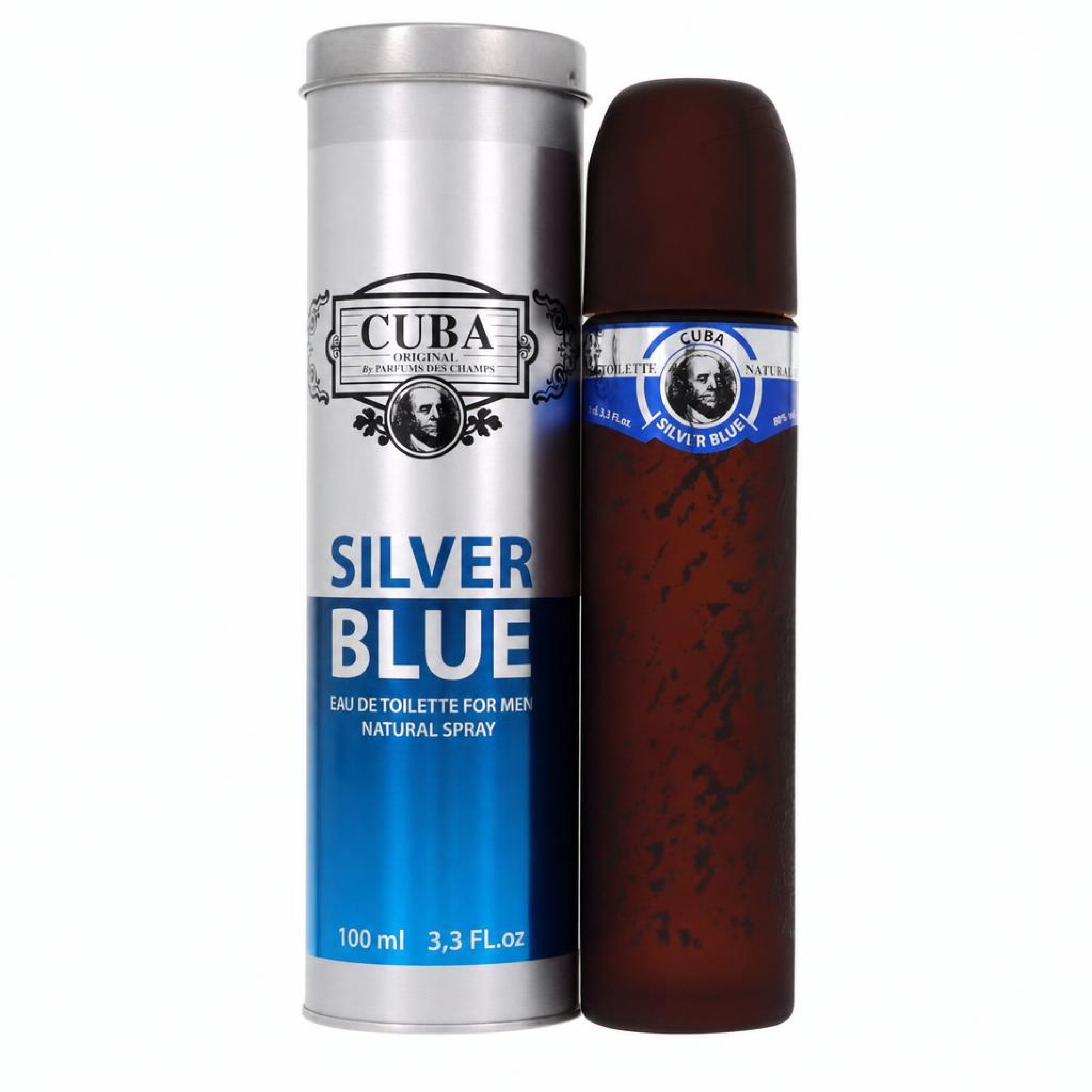 Fragluxe Cuba Silver Blue Eau De Toilette Spray 100 ml