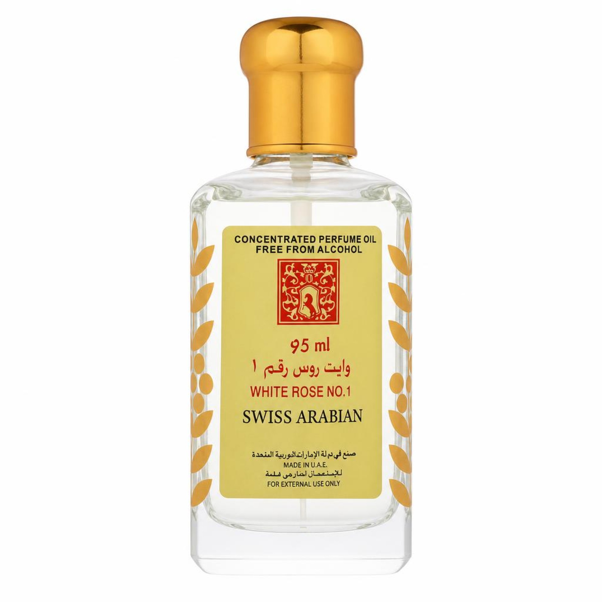 Swiss Arabian White Rose No 1 Concentrated Perfume Oil Free From Alcohol (Unisex) 95 ml