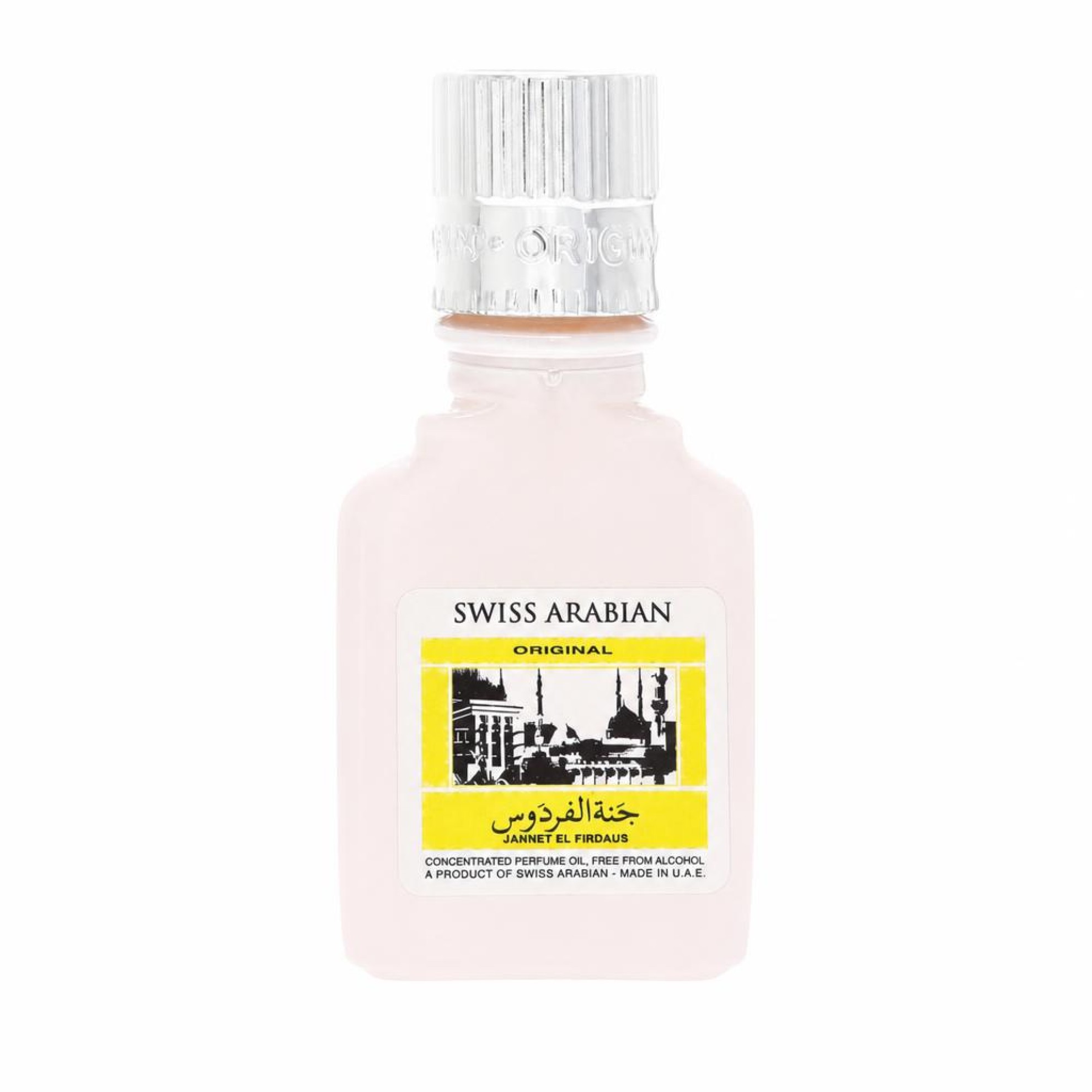 Swiss Arabian Jannet El Firdaus Concentrated Perfume Oil Free From Alcohol (Unisex White Attar) 9 ml