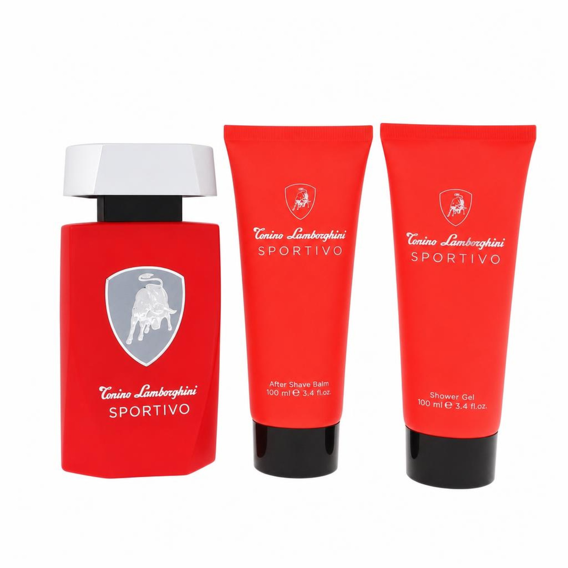 Tonino Lamborghini Lamborghini Sportivo Gift Set -- 125 ml Eau De Toilette Spray + 100 ml Shower Gel + 100 ml After Shave Balm