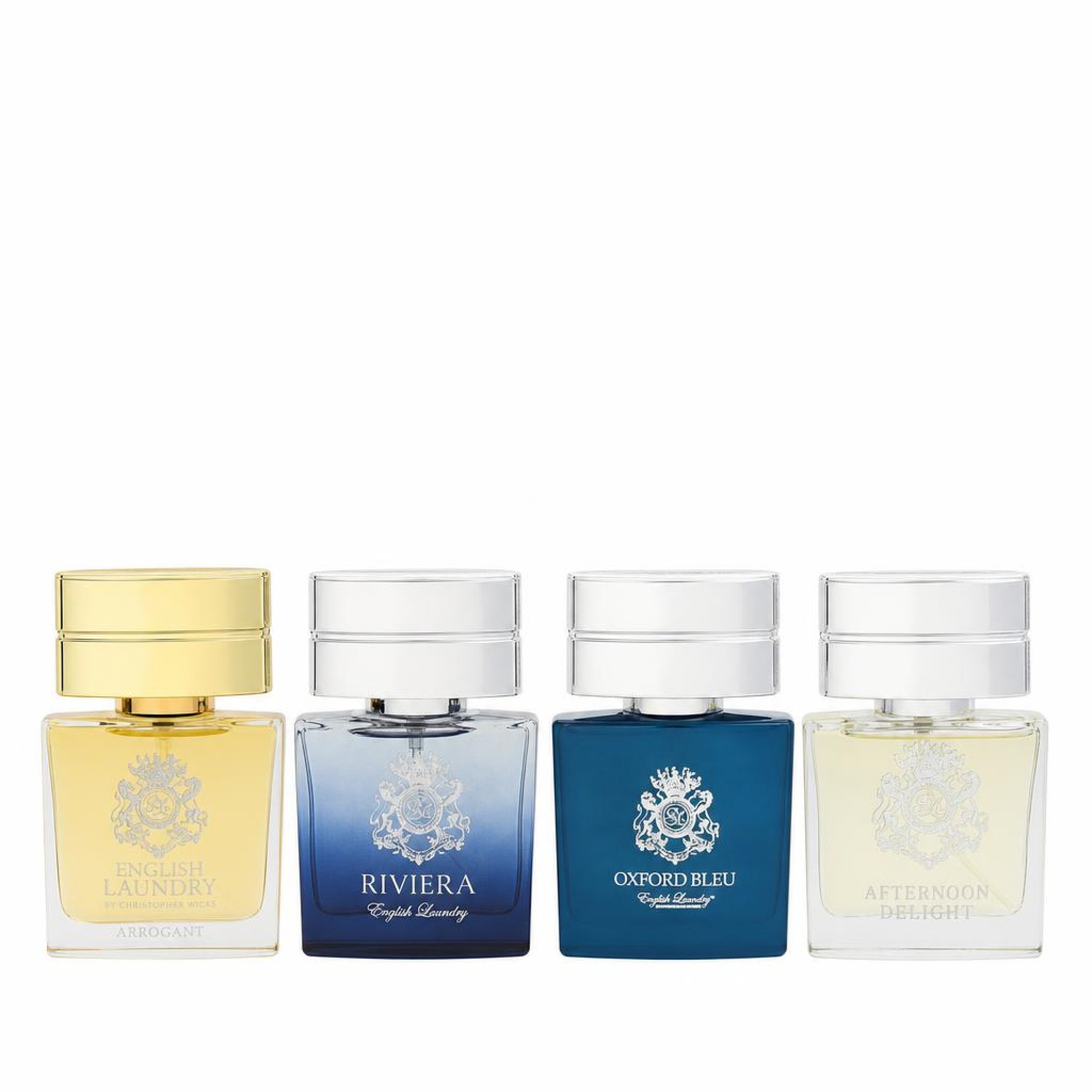 English Laundry Arrogant Gift Set -- Gift Set includes Notting Hill, Riviera, Oxford Bleu, and Arrogant, all in 20 ml Mini EDP Sprays