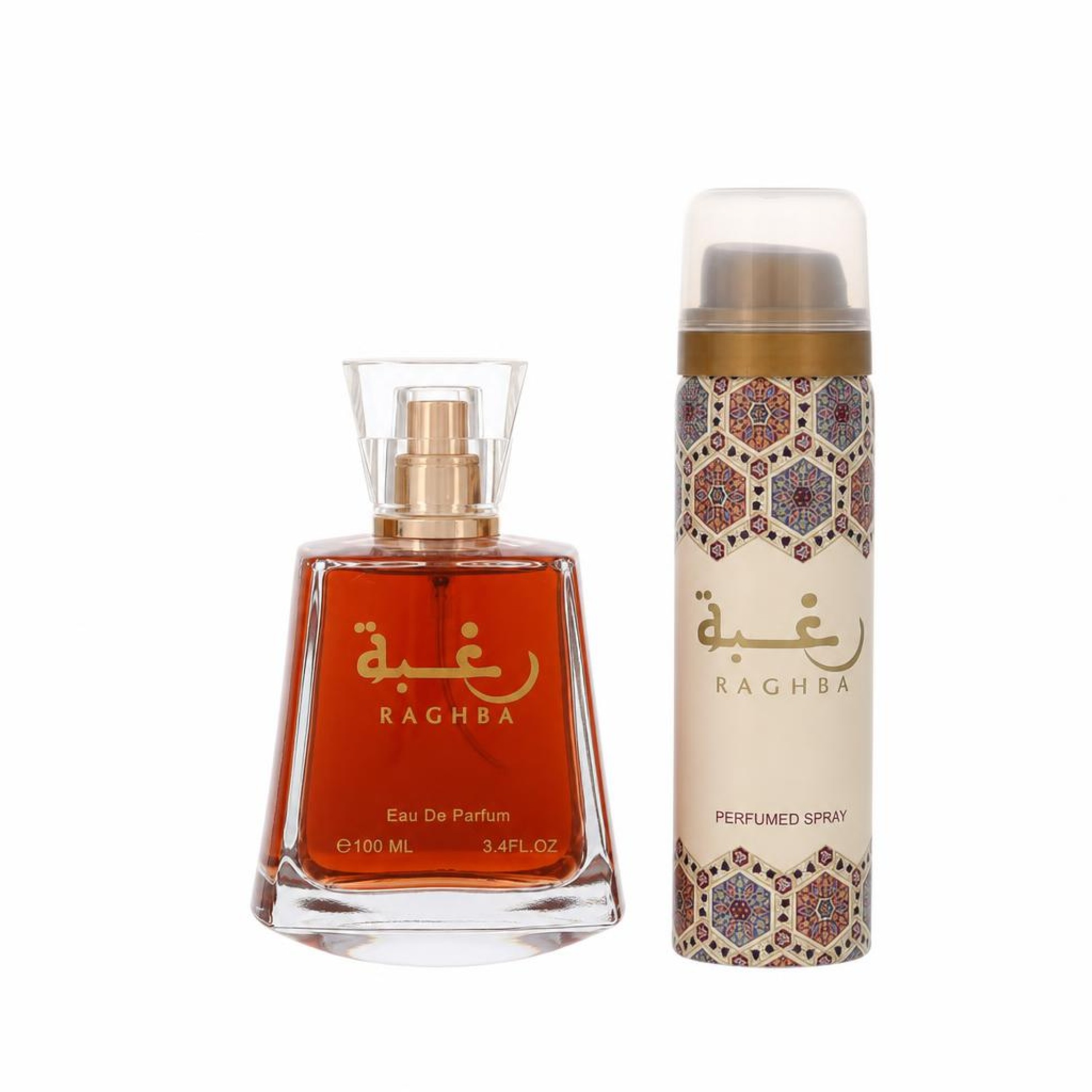 Lattafa Raghba Eau De Parfum Spray Plus 50 ml Deodorant Spray 100 ml