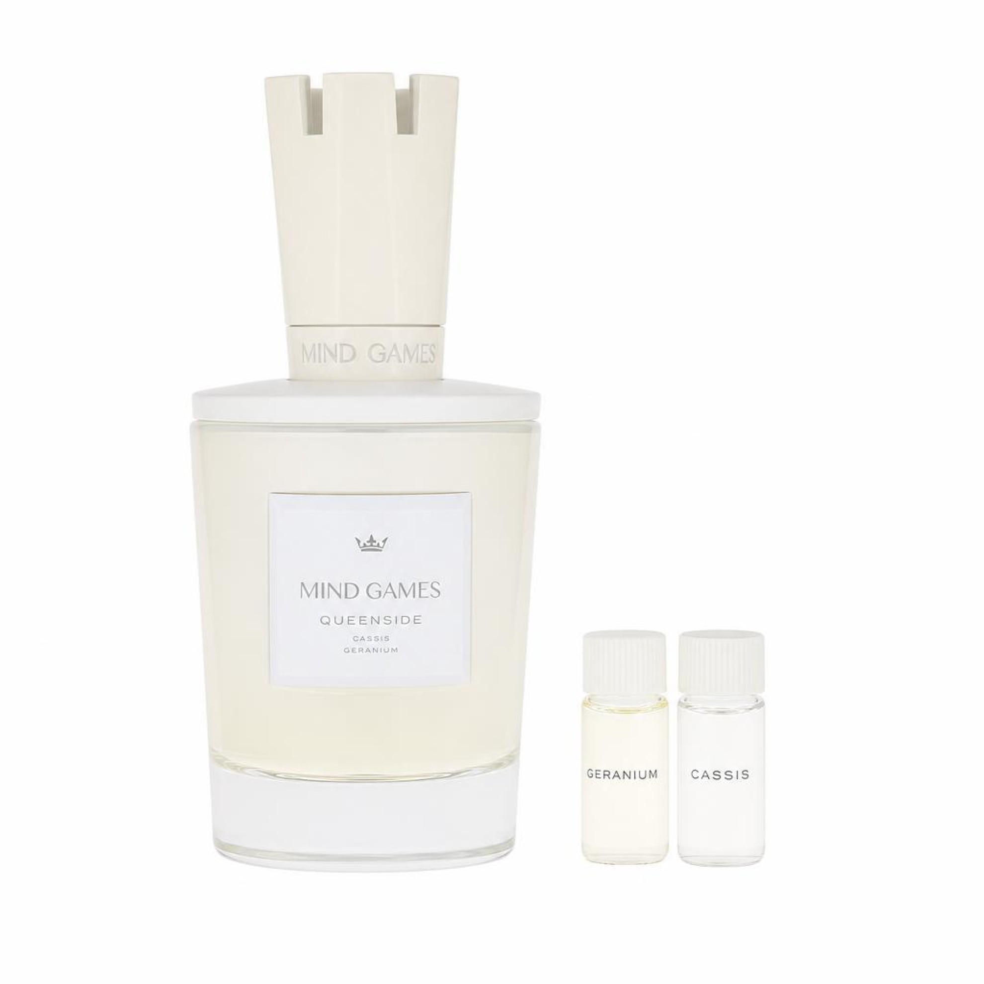 Mind Games Queenside Gift Set -- 100 ml Extrait De Parfum Spray + 2 x 0.10 Mini EDP + Testing Papers