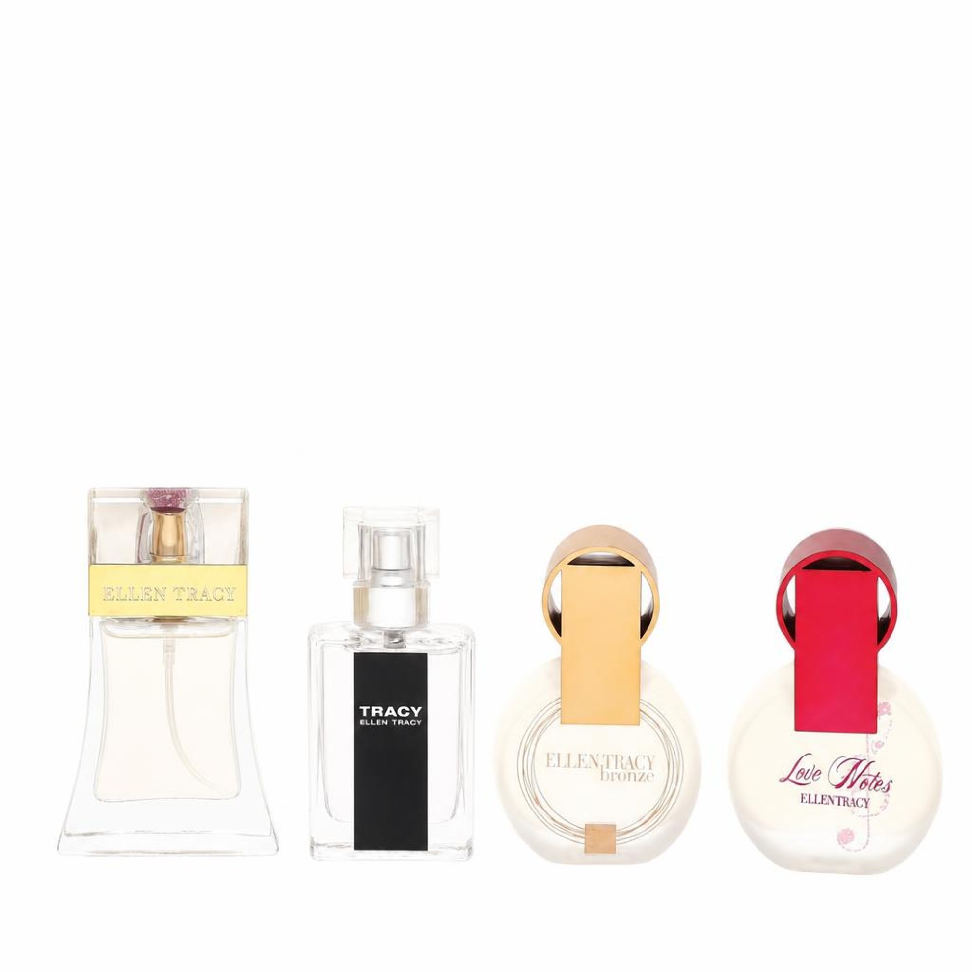 Ellen Tracy Gift Set -- 15 ml  EDP Spray + 15 ml Tracy EDP Spray + 15 ml  Bronze + 15 ml Love Notes EDP Spray