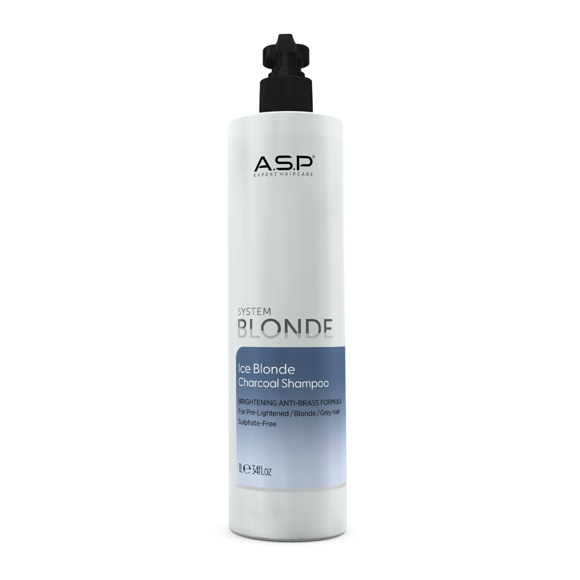 Image of ASP System Blonde Ice Blonde Charcoal Shampoo 1000ml